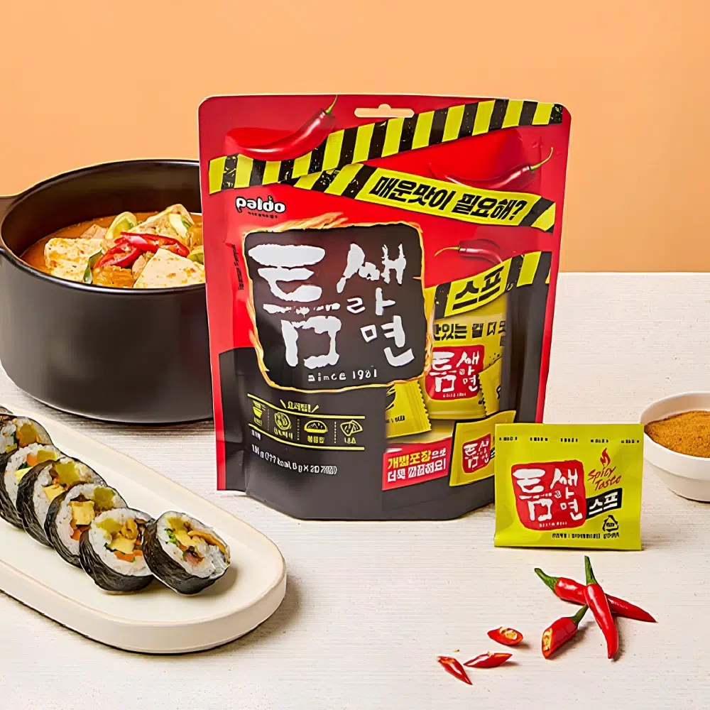 틈새라면 스프